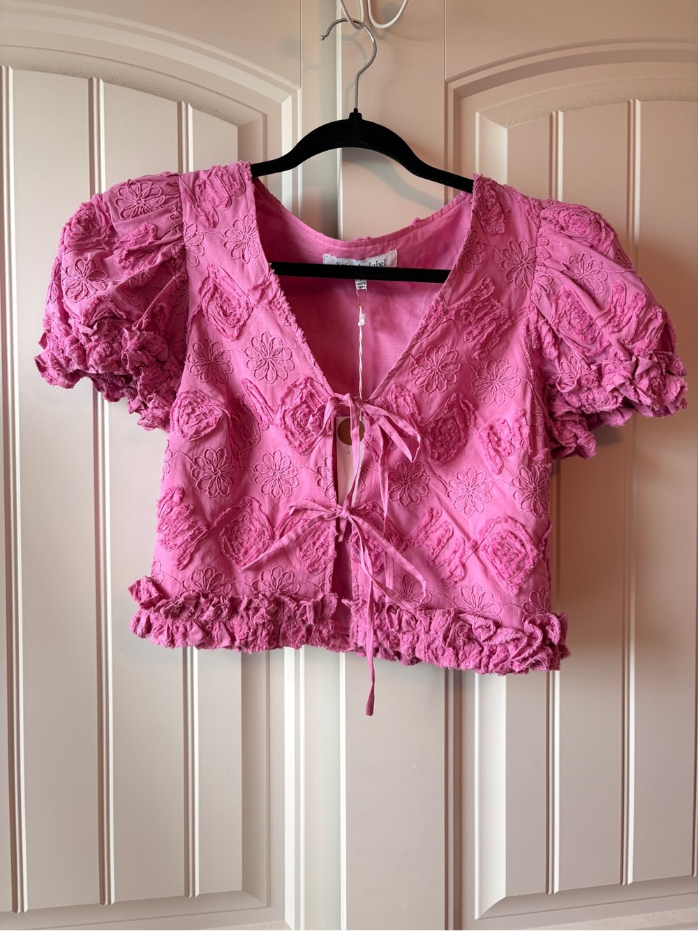 Sofie The Label Pink Two-Piece Set - Crop Top & Ruffle Skirt NWT size Small - Picture 5 of 12